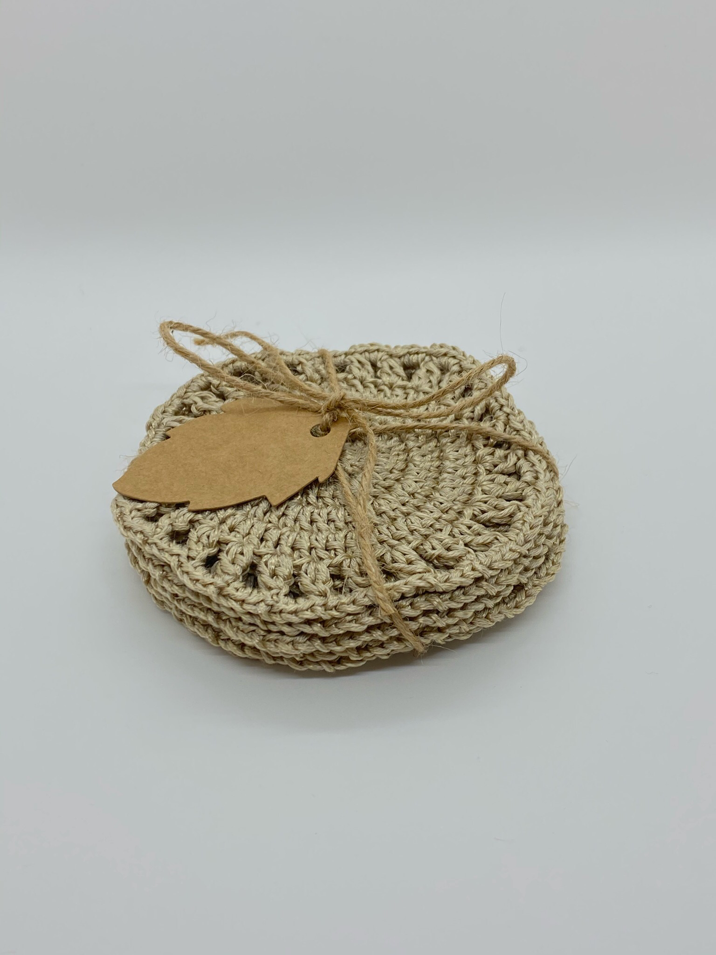 Runde glassbrikker i hullmønster 6-pk