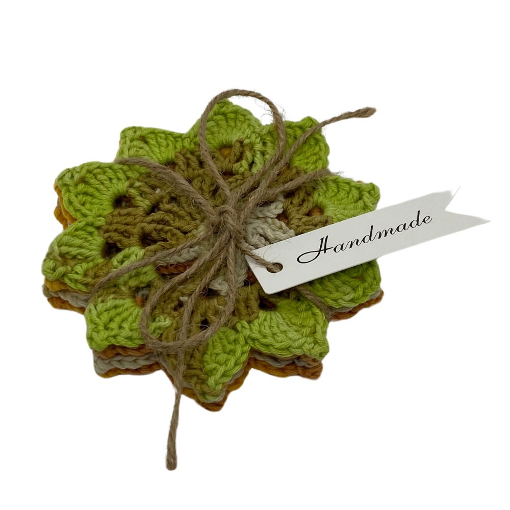 Blomsterformede glassbrikker 4-pk