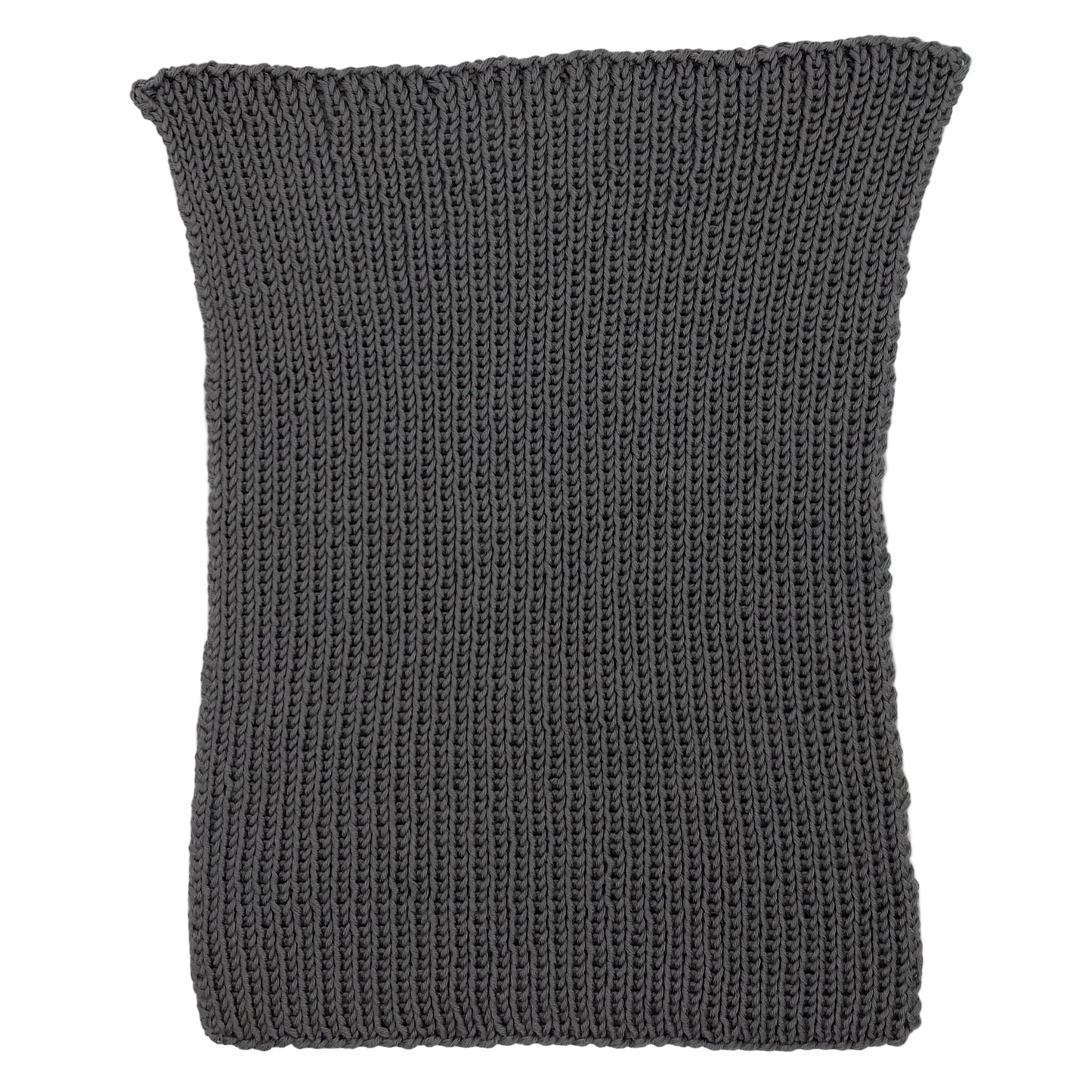 Oppvaskklut i vrangbordstrikk