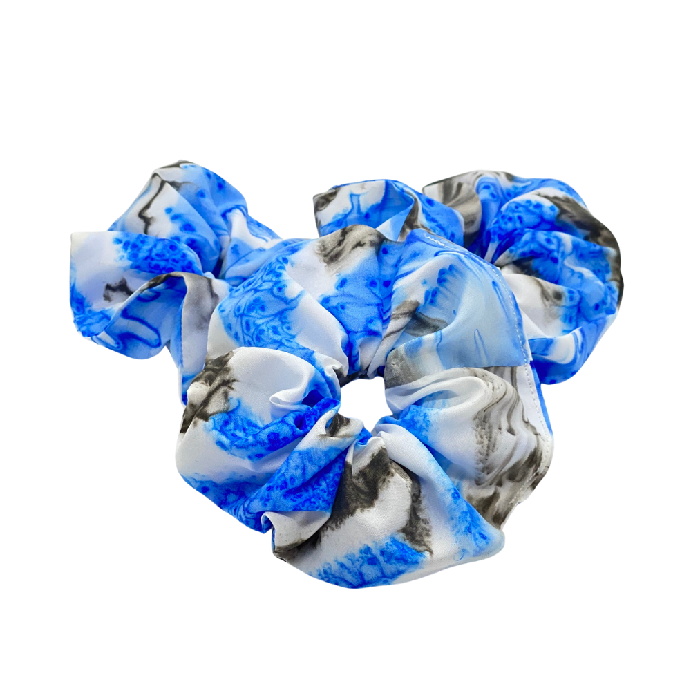 Scrunchie av håndmalt silke