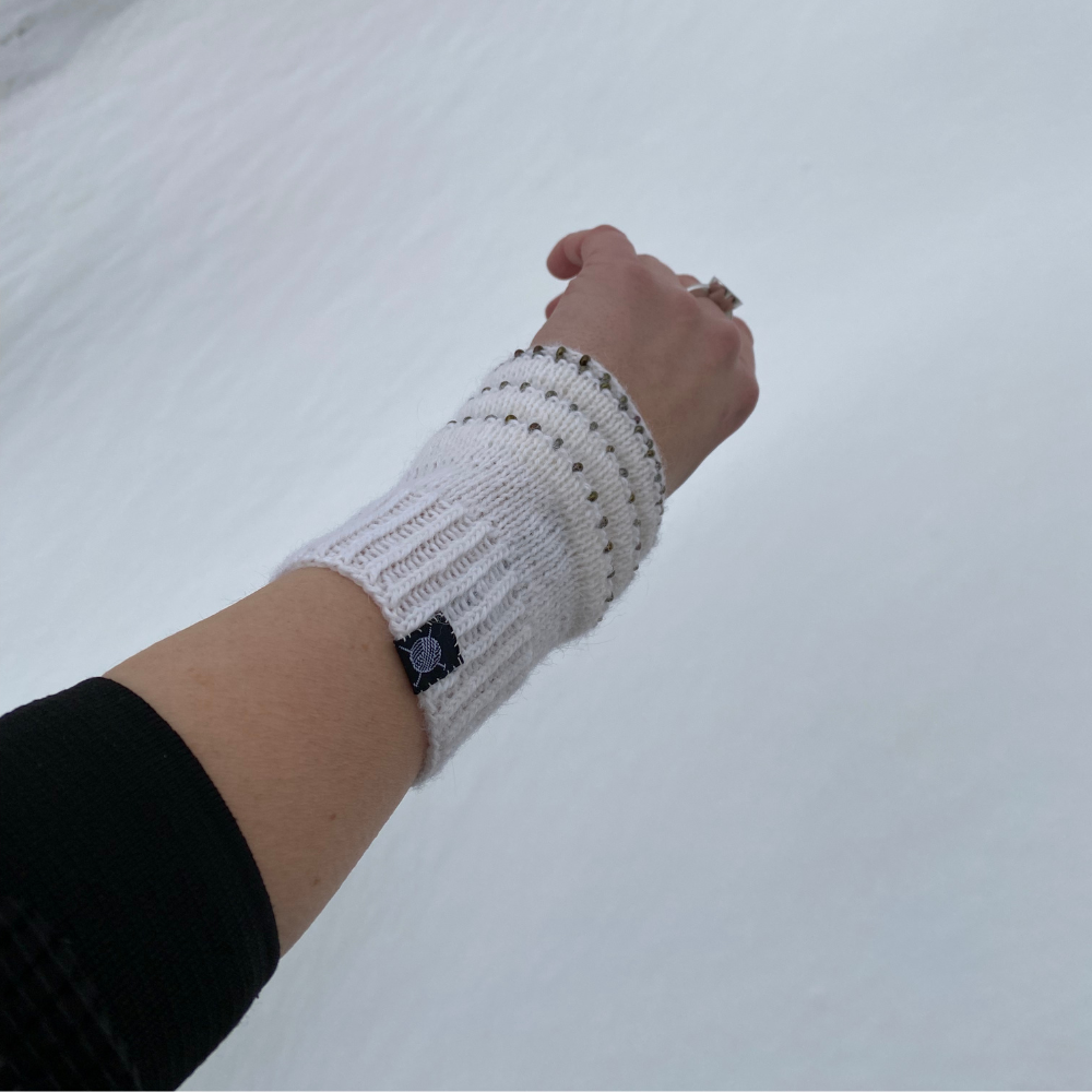 Pulsvarmere med perler og biser