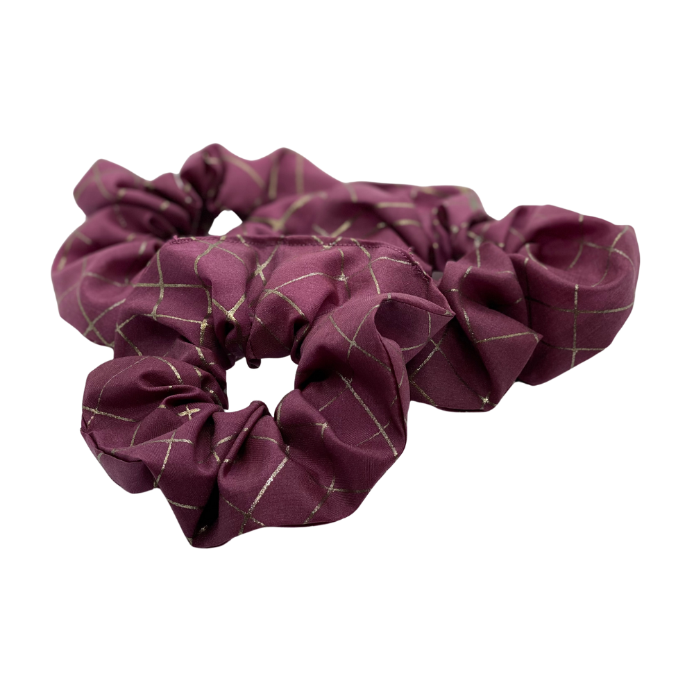 Scrunchie av håndmalt silke