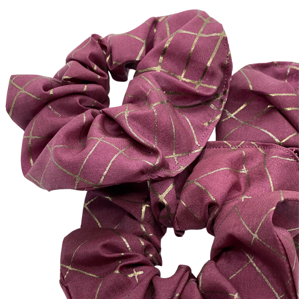 Scrunchie av håndmalt silke