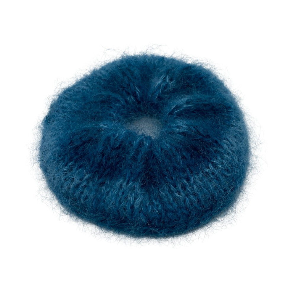 Scrunchie av mohair og silke