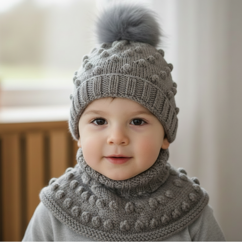 Popcorn hals for barn 12-18 mnd