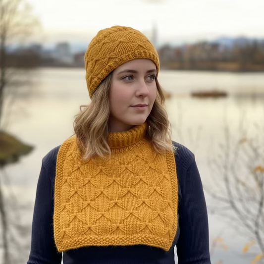 Sommerfuggel i vinterland halsvarmer til dame