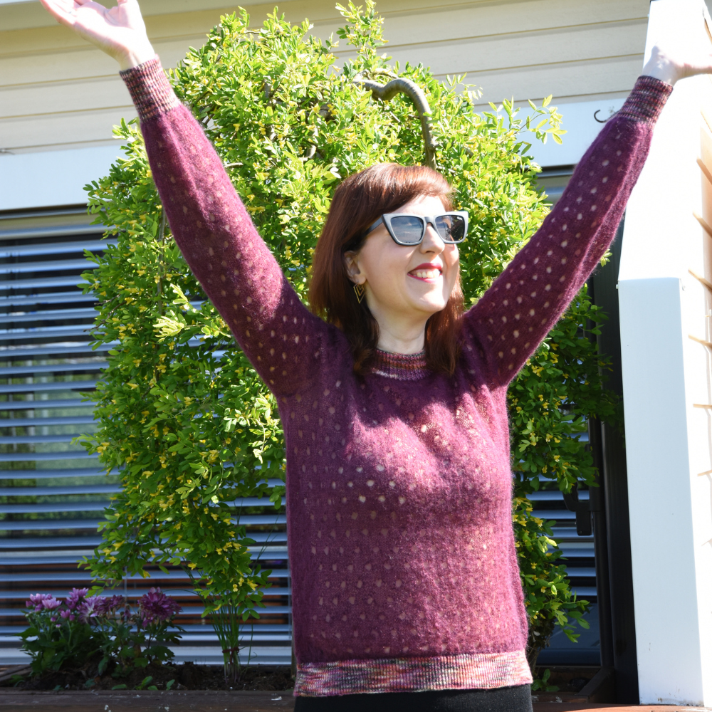 Bubbles topp strikkeoppskrift