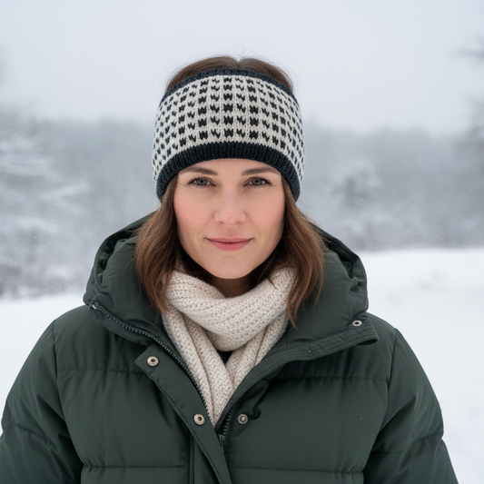 Pannebånd i islender-mønster til dame