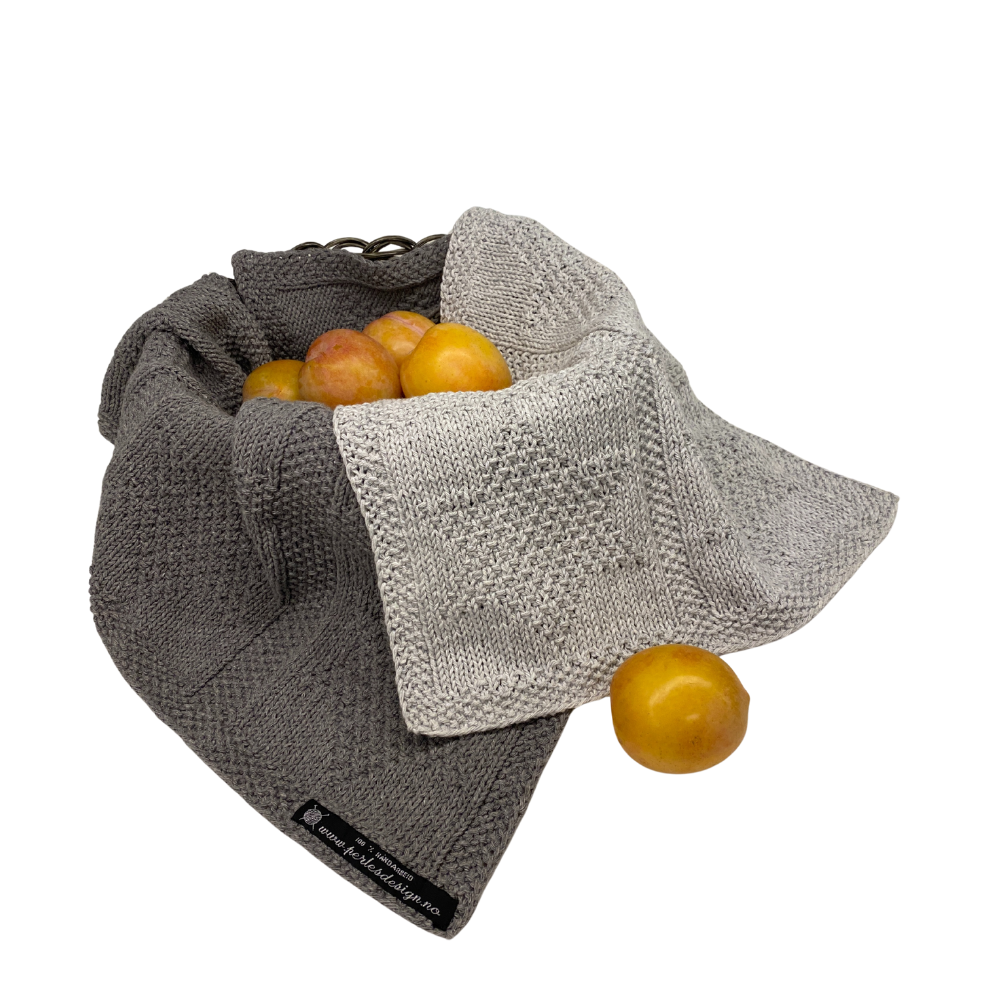 Stjernedryss kjøkkensett strikkeoppskrift